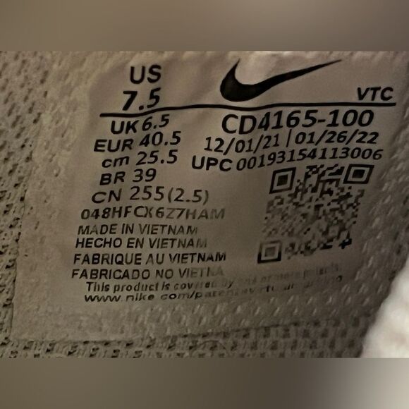 Nike Air Max Excee Shoes Men's Size 7 1/2 White Gray Black Cd4165-100 Athletic - Picture 2 of 10